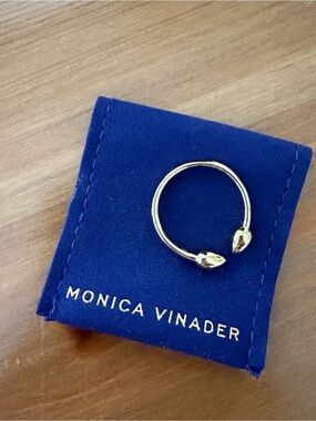 Monica Vinader Bud Ring - Size 8